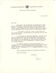 General Wheeler letter 25 June 1957