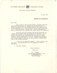 General Wheeler letter 26 June 1957
